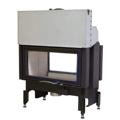 Insert bois Austroflamm 75SII 2.0 | 10/12 kW porte coulissante, traversée - tunnel