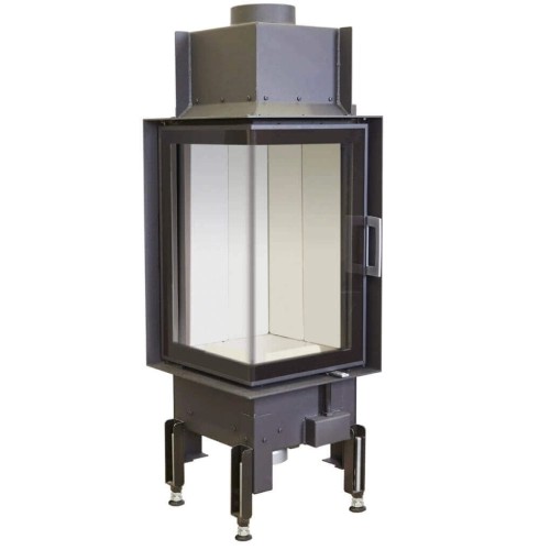 Insert bois Austroflamm Cheminée d'angle 38x38x57K 2.0 | 5 kW porte tournante