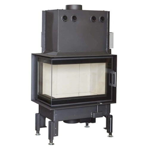 Insert bois Austroflamm Cheminée d'angle 63x40x42K 2.0 | 8 kW porte tournante