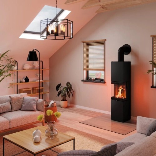 Poêle à bois Spartherm Trico L steel 6 kW