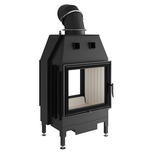 Insert bois Spartherm Varia FD 11,6 kW indépendant de l’air ambiant / porte pivotante / tunnel