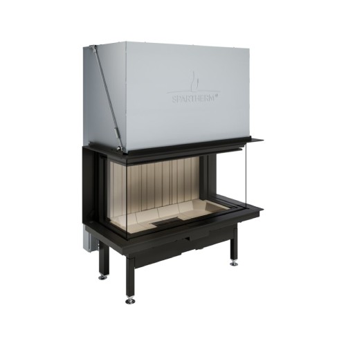 Insert bois Spartherm Premium A-3RL-100h 13 kW cheminée panoramique, porte coulissante