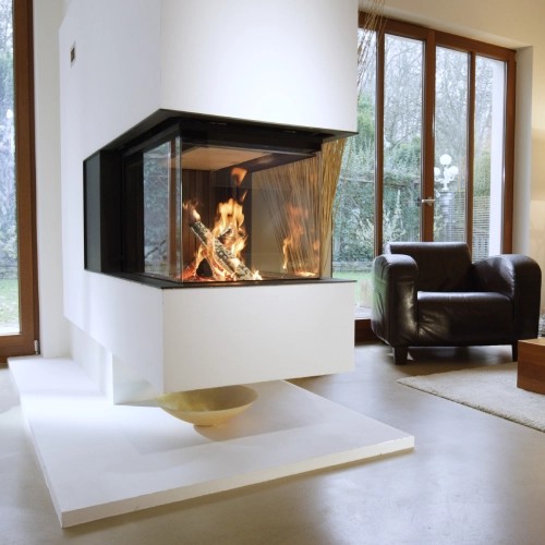 Insert bois Spartherm Premium A-U-70h 11,4 kW cheminée panoramique, porte coulissante