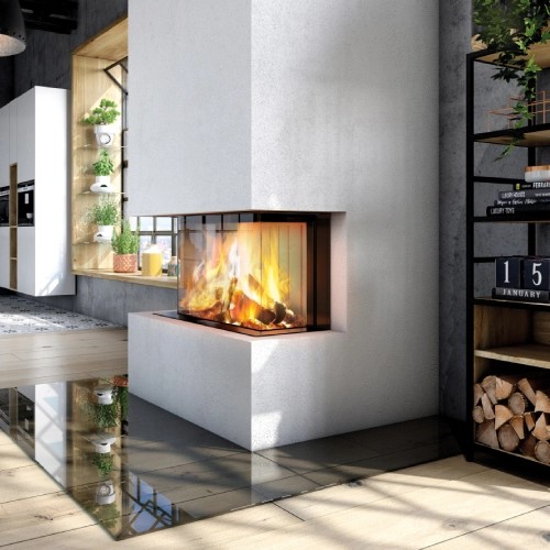 Insert bois Spartherm Premium A-3RL-80h 11,4 kW cheminée panoramique, porte coulissante