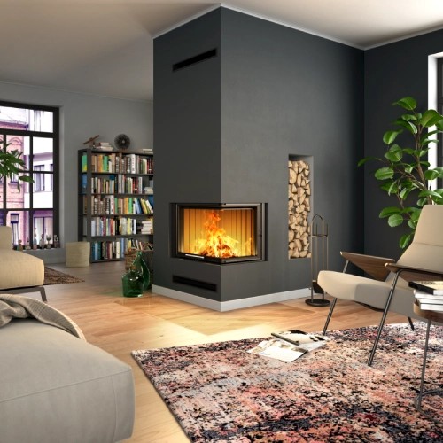 Insert bois Spartherm Varia 2Rh H²O 10,4 kW porte coulissante, hydro