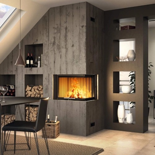 Insert bois Spartherm Varia 2Rh H²O 10,4 kW porte coulissante, hydro