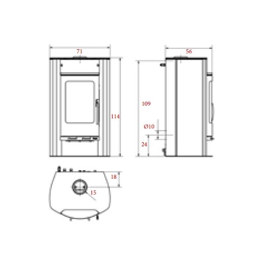Poêle à bois Koppe Nexus Aqua 11 kW Hydro