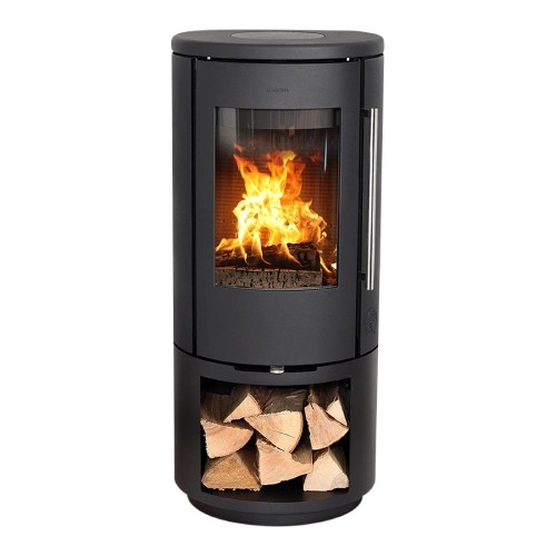 Poêle à bois Morsoe 7343 | 4,3 kW avec un compartiment pour ranger le bois