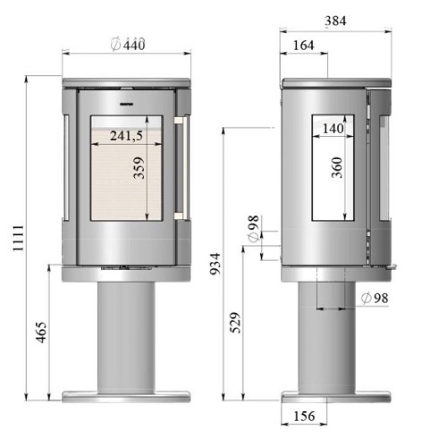 Poêle à bois Morsoe 7449 | 4,3 kW