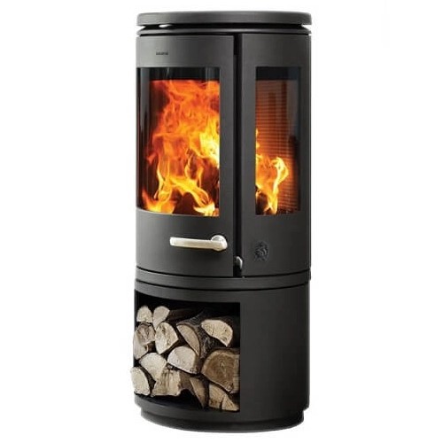 Poêle à bois Morsoe 7943 | 7,3 kW avec un compartiment pour ranger le bois