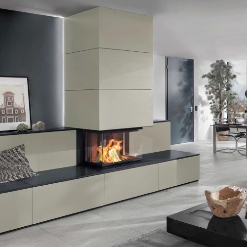 Insert bois SCHMID Ekko U 67(45) h – 9kW vitré 3 côtés