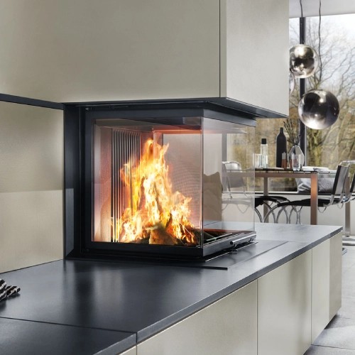 Insert bois SCHMID Ekko U 67(45) h – 9kW vitré 3 côtés