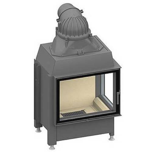 Insert bois SCHMID Ekko R 67(45) s porte pivotante 9kW avec pont