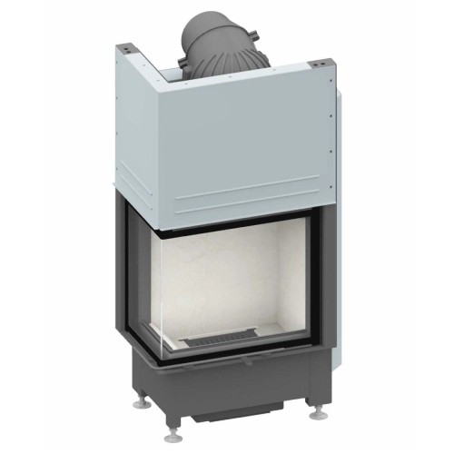 Insert bois SCHMID Ekko L 55(34) h – 7 kW avec vitre angulaire