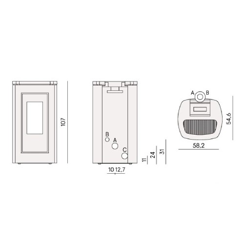 Poêle à granulés Cadel Eclipse Plus 11 | 10,5 kW