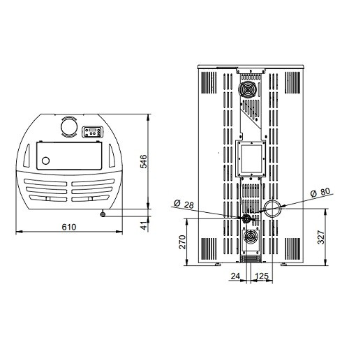 Poêle à granulés Royal Roberta Air 120 | 11,8 kW