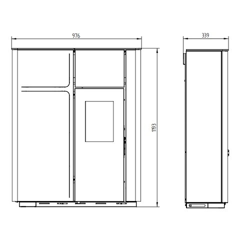 Poêle à granulés Royal Karyn 90 | 9 kW