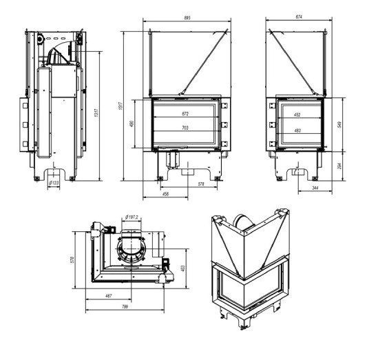 Insert Bois Fram 2/70/48 | 12 kW