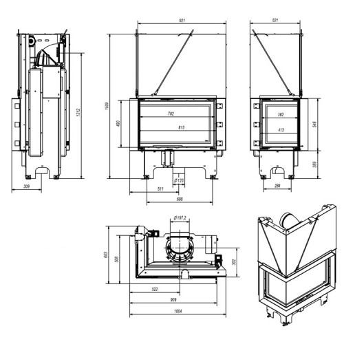 Insert Bois Fram 2/81/41 14 kW