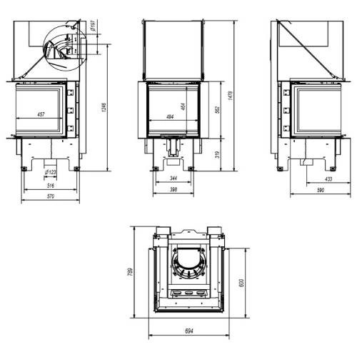 Insert Bois Fram 3/50/50 | 7 kW