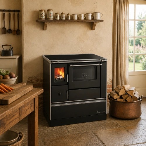 Cuisinière à bois Westminster poêle à combustible solide K 76 F 90 | 7,6 kW