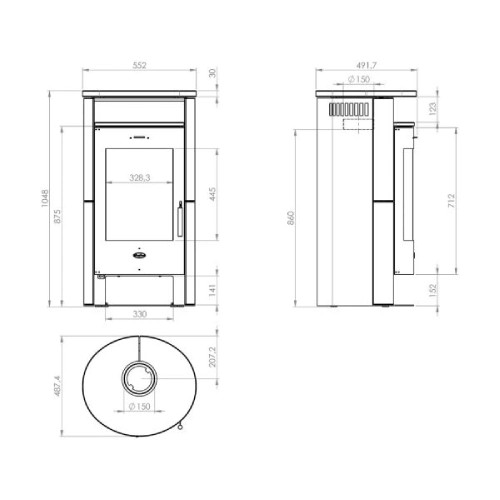 Poêle à bois Fireplace Java 6 kW