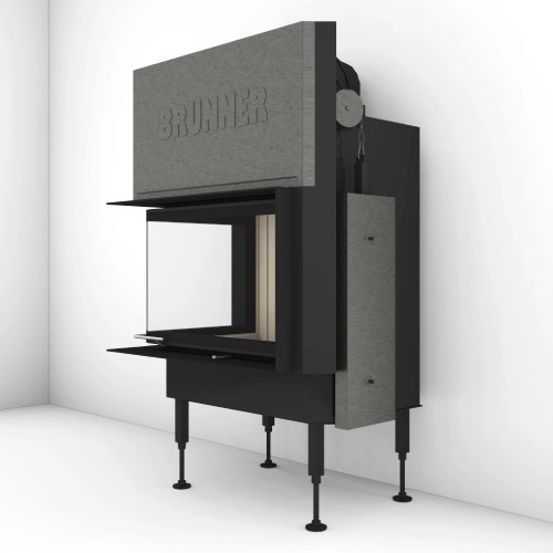 Insert bois Brunner BKH 5.0 d'angle 42-66-42 porte coulissante 9 kW