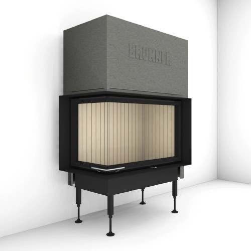 Insert bois Brunner BKH 5.0 d'angle 50-82-42 porte coulissante 10 kW