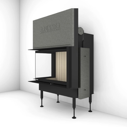 Insert bois Brunner BKH 5.0 d'angle 50-82-42 porte coulissante 10 kW