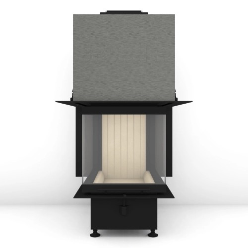 Insert bois Brunner BKH 5.0 Panorama 45-65-45-65 porte coulissante 10 kW