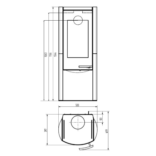 Poêle à bois Wamsler Myra 8 kW