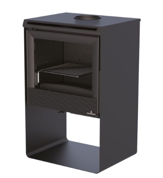 Poêle à bois ventilé silencieux raccordable - BRONPI Croacia - T 9.5 kW