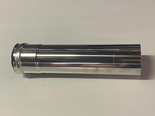 Élément droit 0.34 inox sortie arrière - FIREMATIC