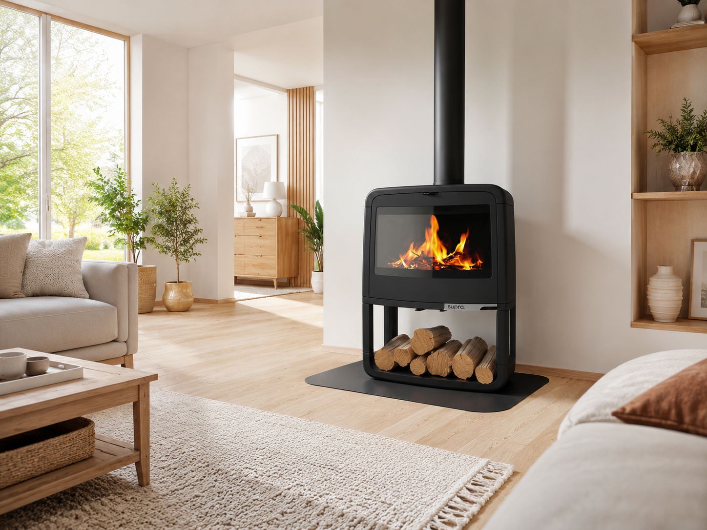 Poêle à bois en fonte - SUPRA Paul Bûcher 10 kW