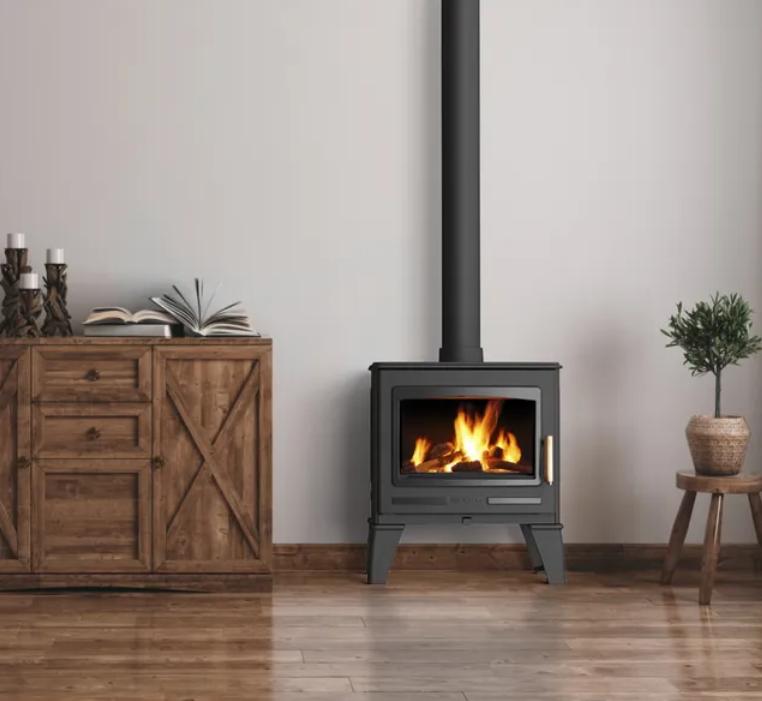Poêle à bois raccordable en fonte - SUPRA Georges 6.7 kW
