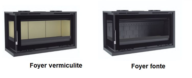 Insert à bois d'angle ventilé - FIREMATIC Eden-I 13.3 kW
