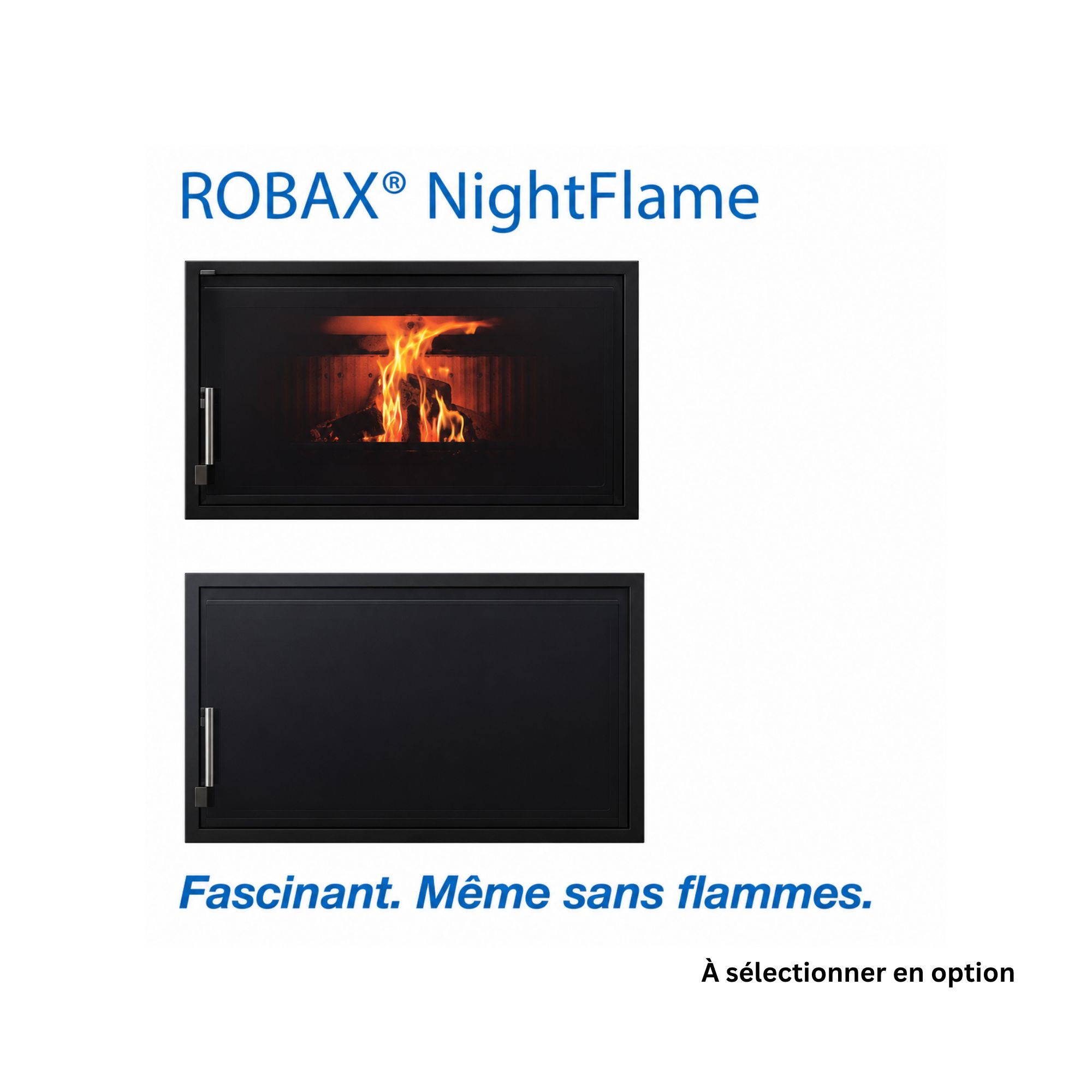 Insert à bois d'angle ventilé - FIREMATIC Eden-I 13.3 kW