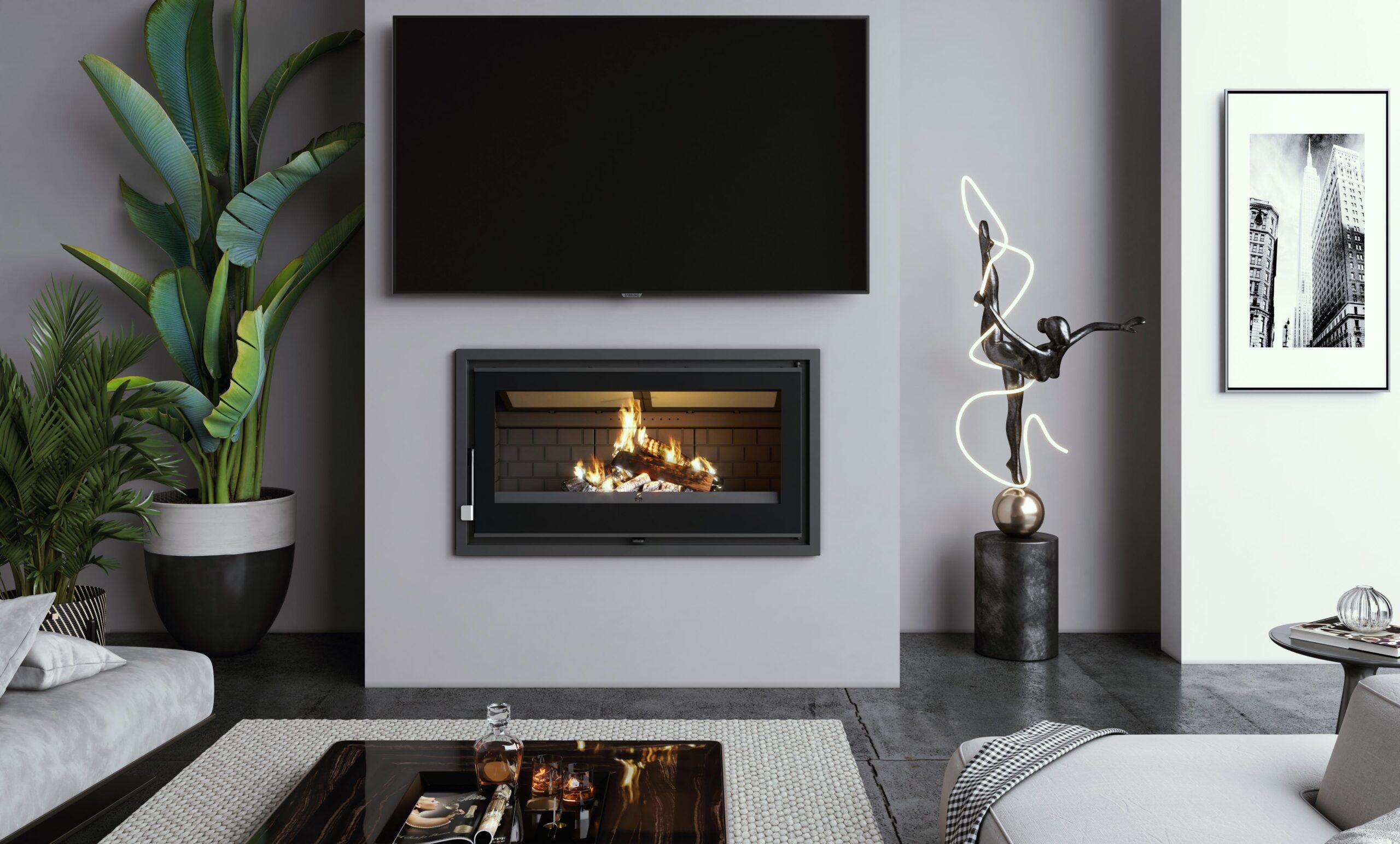 Insert à bois ventilé raccordable silencieux - FIREMATIC Halifax - LV 14.5 kW