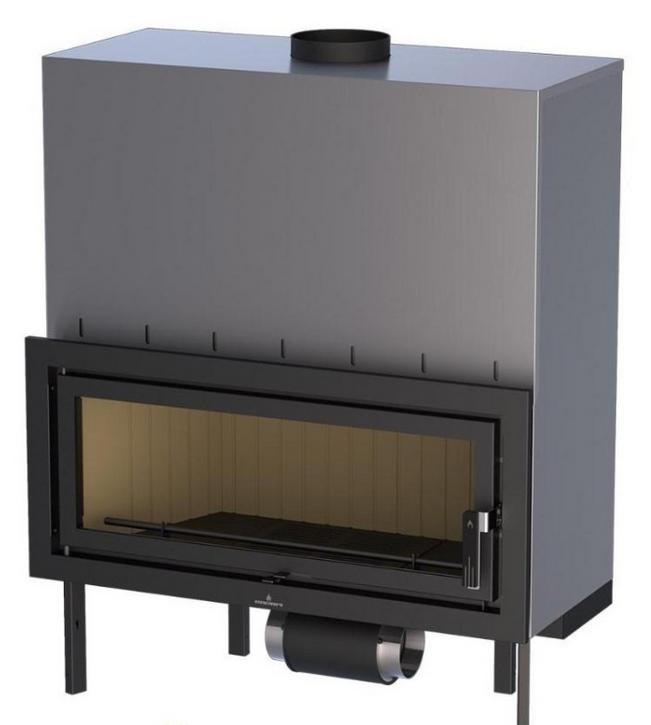 Insert à bois ventilé canalisable - BRONPI Londres - T 16 kW