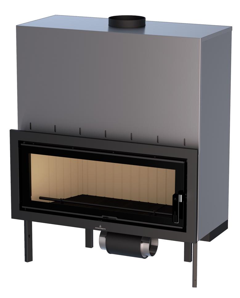 Insert à bois ventilé canalisable - BRONPI Londres - T 16 kW