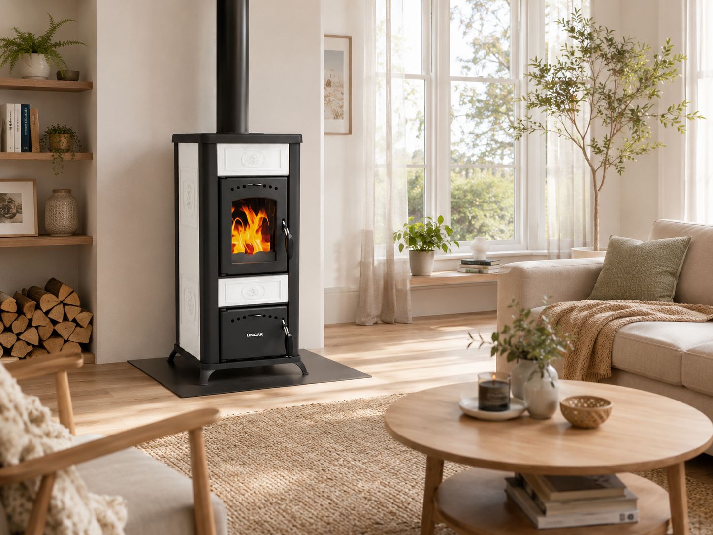 Poêle à bois en pierre - LINCAR Alice 480AZ 6 kW