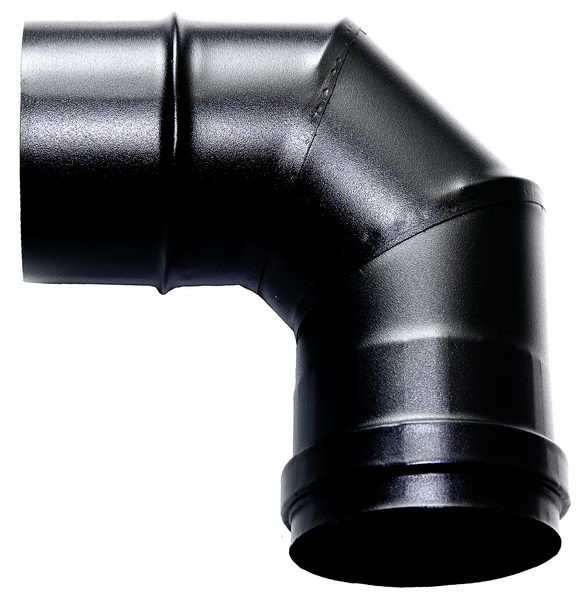 Coude 90° acier noir Ø80mm