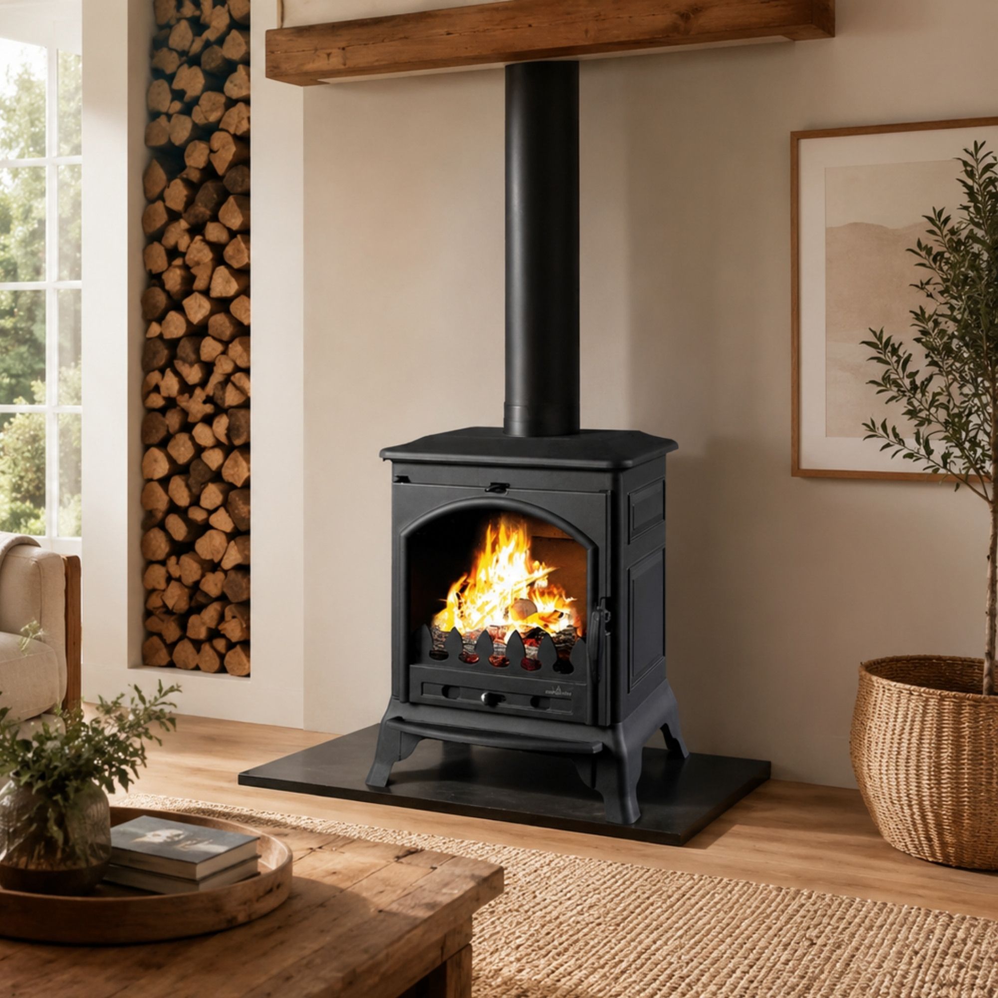 Poêle à bois en fonte - BRONPI Ordesa 9 kW