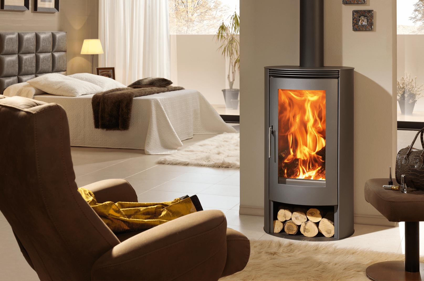 Poêle à bois raccordable - PANADERO Helena 8 kW