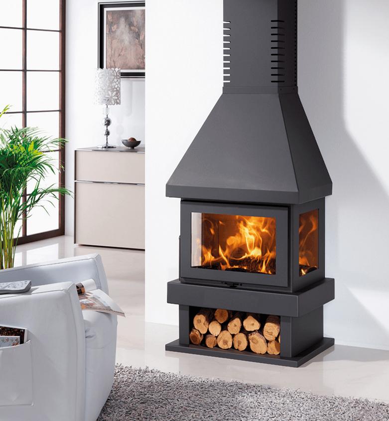 Cheminée à poser 3 vitres - PANADERO Canada 8 kW