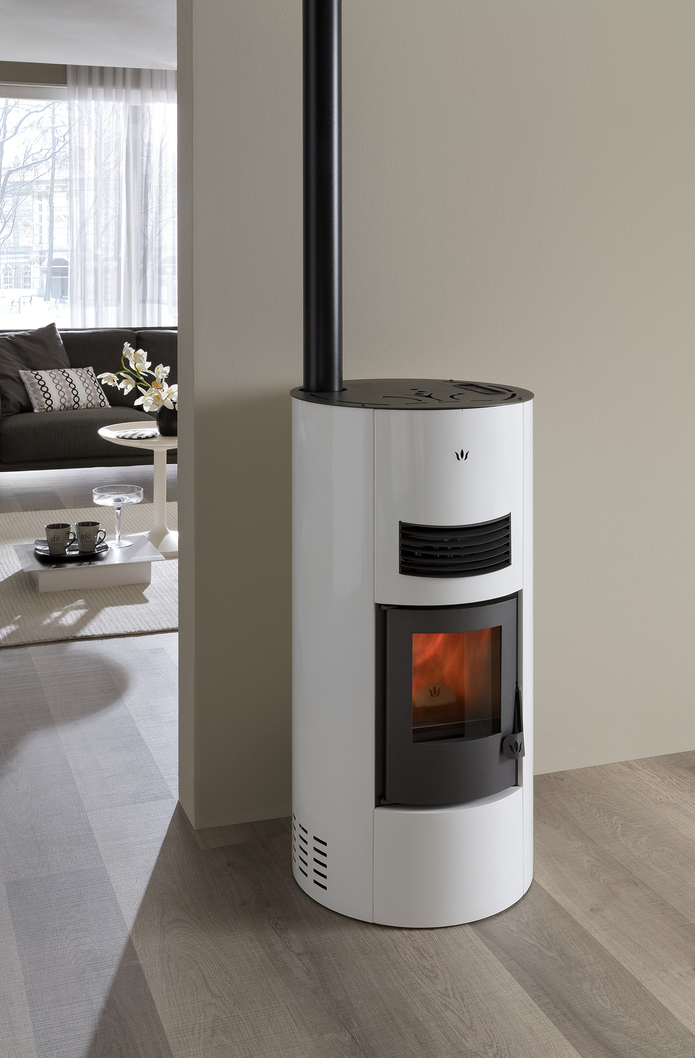 Poêle à granules - ORIGINE PHEBO Ondina Eco 6.2 kW