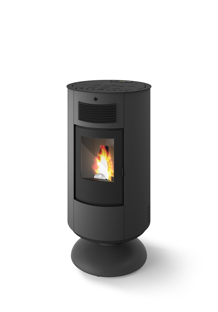Poêle à granules rond - ORIGINE PHEBO Circe 5S-8 7.5 kW