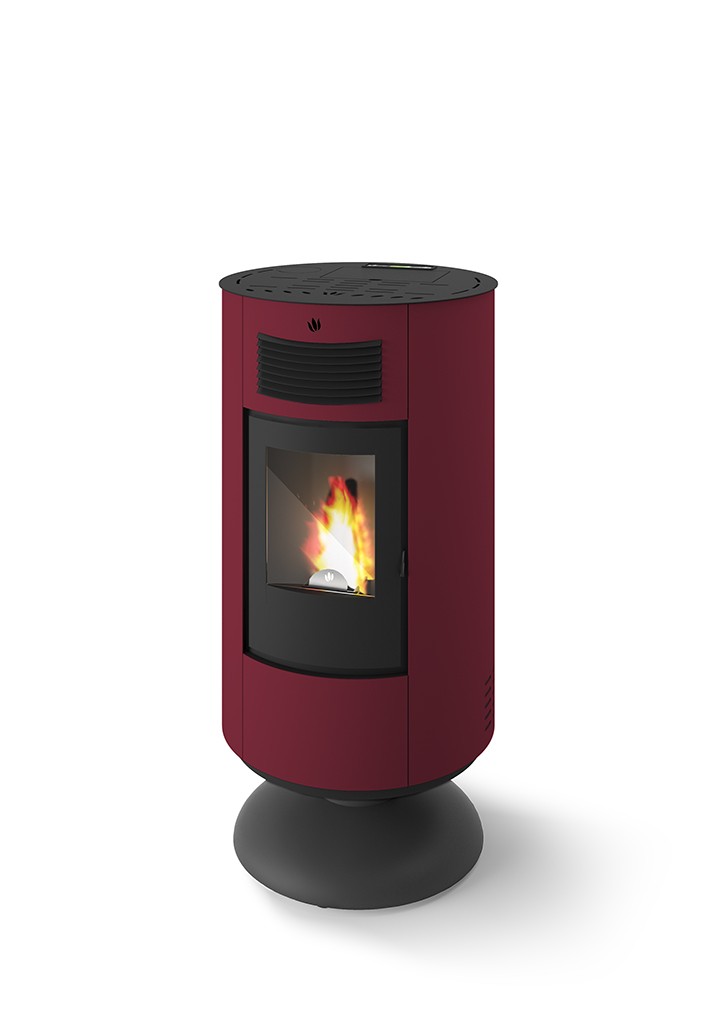 Poêle à granules rond - ORIGINE PHEBO Circe 5S-8 7.5 kW
