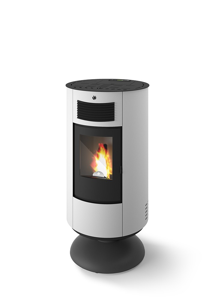 Poêle à granules rond - ORIGINE PHEBO Circe 5S-8 7.5 kW