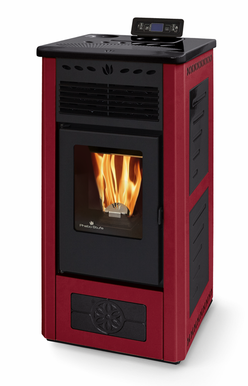 Poêle à granules en céramique - ORIGINE PHEBO Febe Bicolore 5S-8 7.5 kW